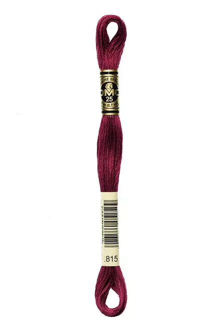 DMC Embroidery Floss 8.7yd #815 MEDIUM GARNET