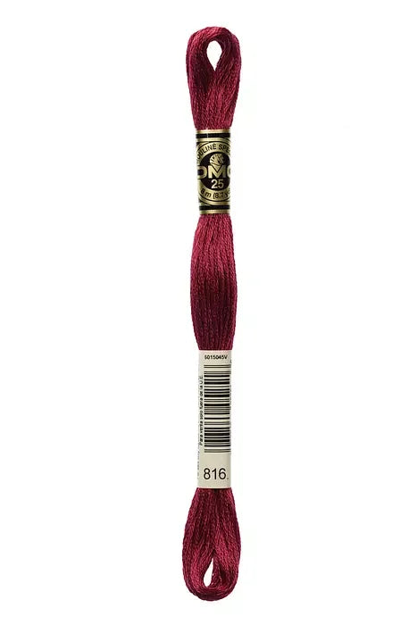DMC Embroidery Floss 8.7yd #816 GARNET