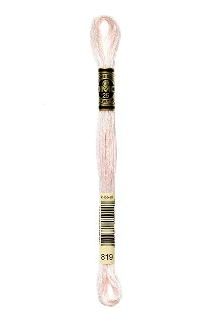 DMC Embroidery Floss 8.7yd #819 LIGHT BABY PINK