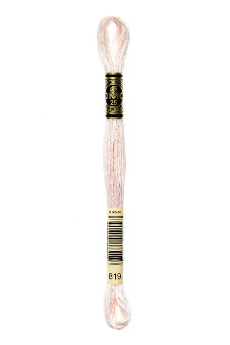 DMC Embroidery Floss 8.7yd #819 LIGHT BABY PINK