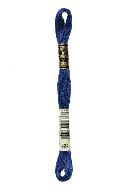 DMC Embroidery Floss 8.7yd #824 VERY DARK BLUE