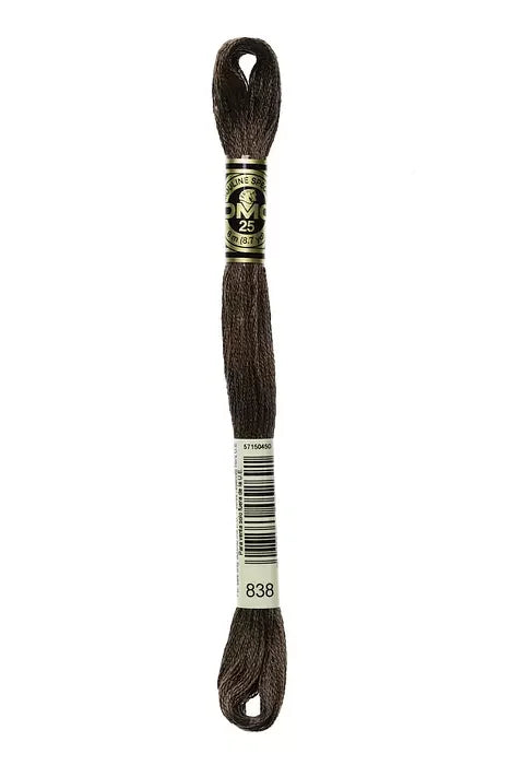 DMC Embroidery Floss 8.7yd #838 VERY DARK BEIGE BROWN