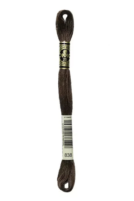DMC Embroidery Floss 8.7yd #838 VERY DARK BEIGE BROWN