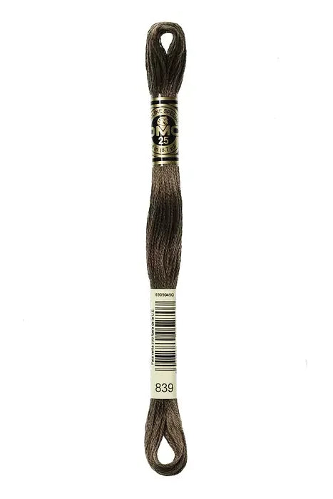 DMC Embroidery Floss 8.7yd #839 DARK BEIGE BROWN