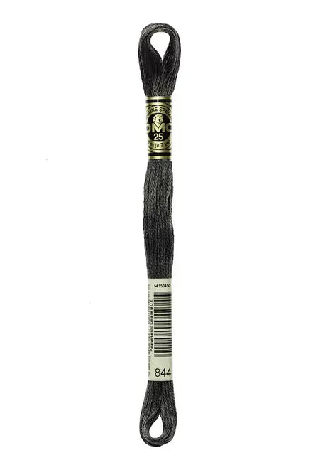 DMC Embroidery Floss 8.7yd #844 ULTRA DARK BEAVER GRAY