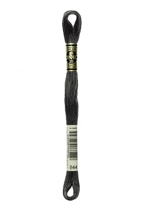DMC Embroidery Floss 8.7yd #844 ULTRA DARK BEAVER GRAY