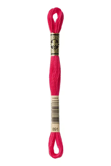DMC Embroidery Floss 8.7yd #891 DARK CARNATION