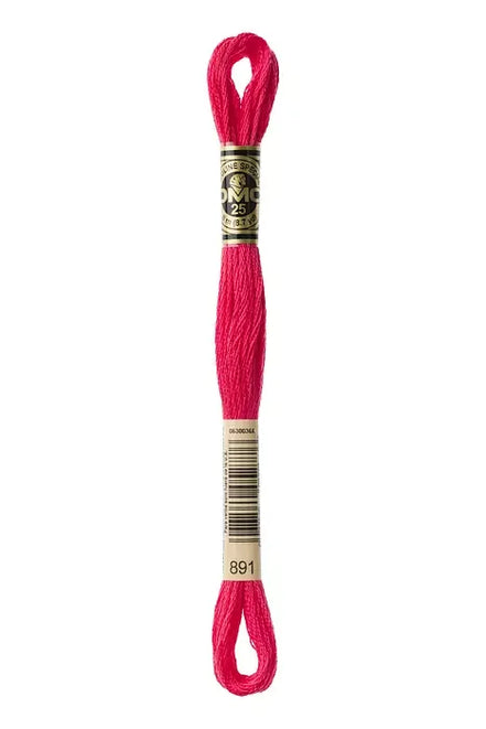 DMC Embroidery Floss 8.7yd #891 DARK CARNATION
