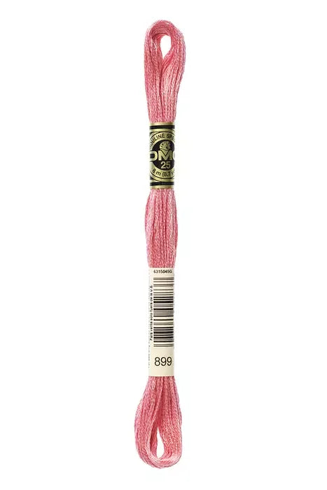 DMC Embroidery Floss 8.7yd #899 MEDIUM ROSE