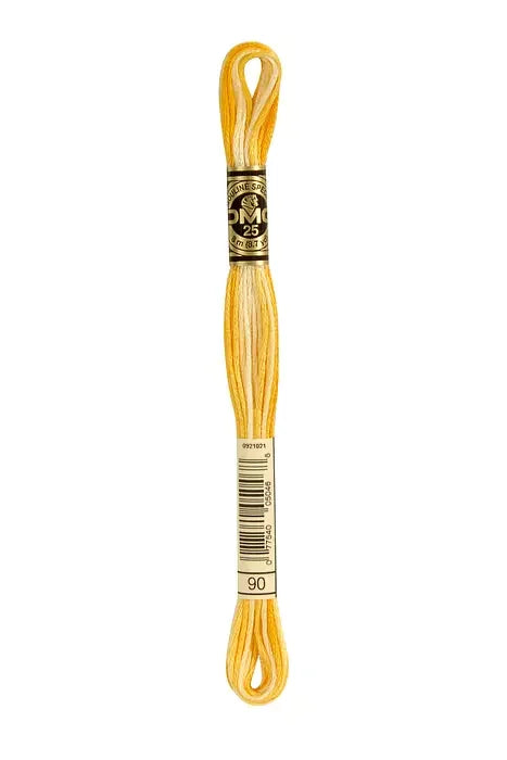 DMC Embroidery Floss 8.7yd #90 VARI YELLOW