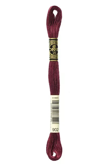 DMC Embroidery Floss 8.7yd #902 VERY DARK GARNET