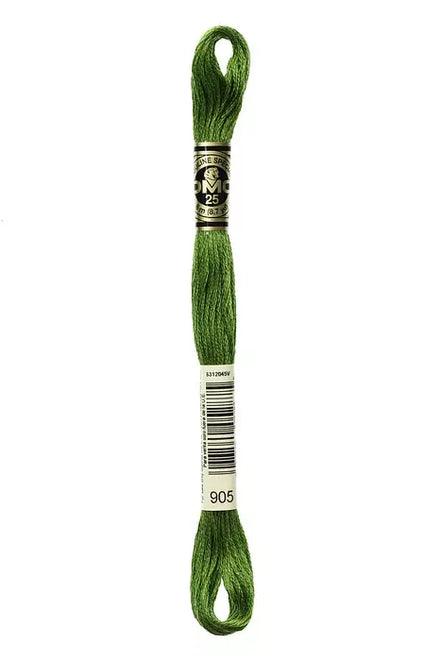 DMC Embroidery Floss 8.7yd #905 DARK PARROT GREEN