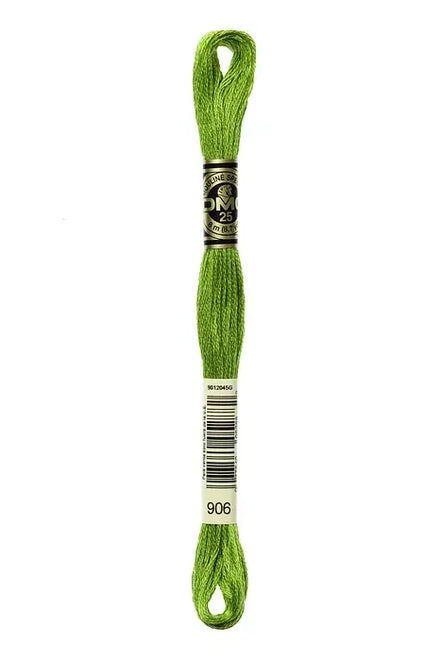 DMC Embroidery Floss 8.7yd #906 MEDIUM PARROT GREEN