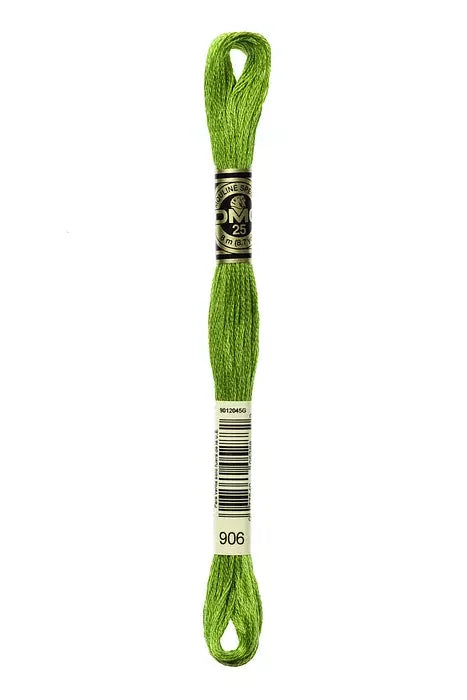 DMC Embroidery Floss 8.7yd #906 MEDIUM PARROT GREEN