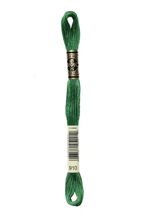 DMC Embroidery Floss 8.7yd #910 DARK EMERALD GREEN