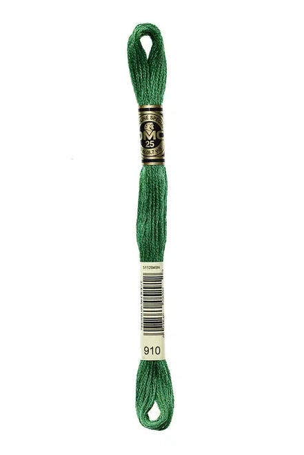 DMC Embroidery Floss 8.7yd #910 DARK EMERALD GREEN