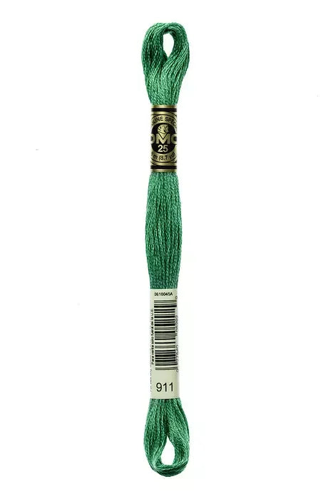 DMC Embroidery Floss 8.7yd #911 MEDIUM EMERALD GREEN