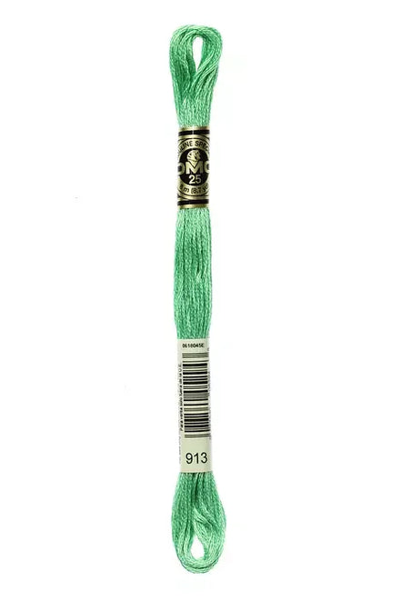 DMC Embroidery Floss 8.7yd #913 MEDIUM NILE GREEN