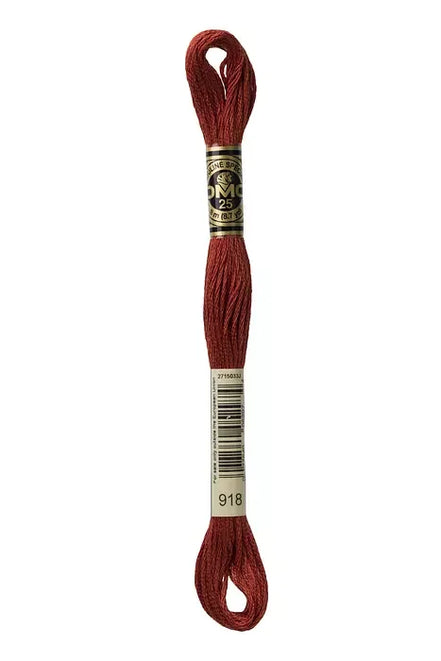 DMC Embroidery Floss 8.7yd #918 DARK RED COPPER