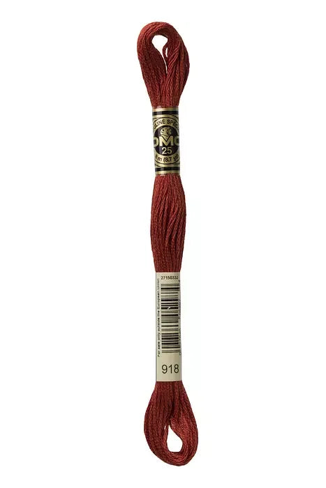 DMC Embroidery Floss 8.7yd #918 DARK RED COPPER
