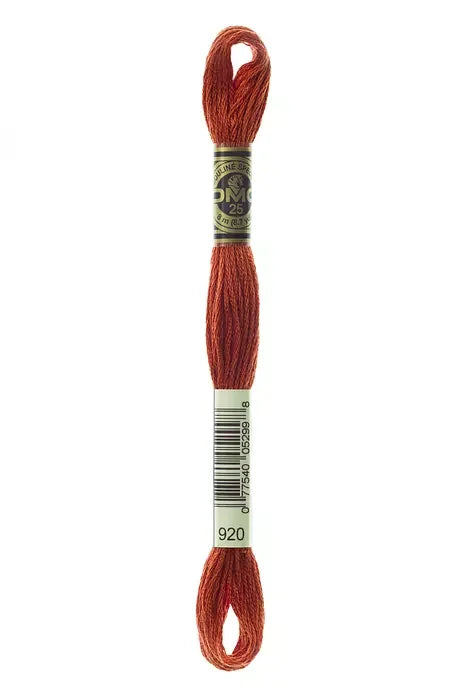 DMC Embroidery Floss 8.7yd #920 MEDIUM COPPER