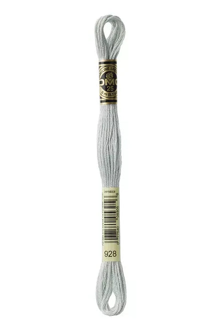 DMC Embroidery Floss 8.7yd #928 VERY LIGHT GRAY GREEN