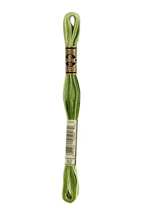 DMC Embroidery Floss 8.7yd #92 VARI AVOCADO