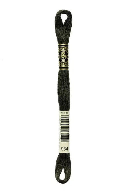 DMC Embroidery Floss 8.7yd #934 BLACK AVOCADO GREEN