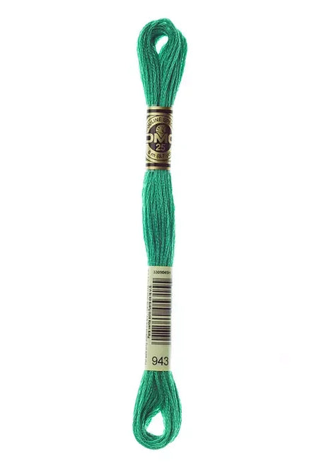 DMC Embroidery Floss 8.7yd #943 MEDIUM AQUAMARINE