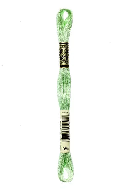 DMC Embroidery Floss 8.7yd #955 LIGHT NILE GREEN