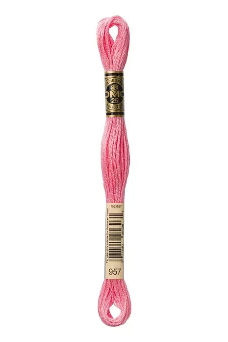 DMC Embroidery Floss 8.7yd #957 PALE GERANIUM