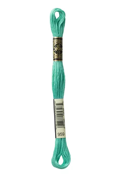 DMC Embroidery Floss 8.7yd #959 MEDIUM SEAGREEN