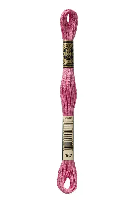 DMC Embroidery Floss 8.7yd #962 MEDIUM DUSTY ROSE