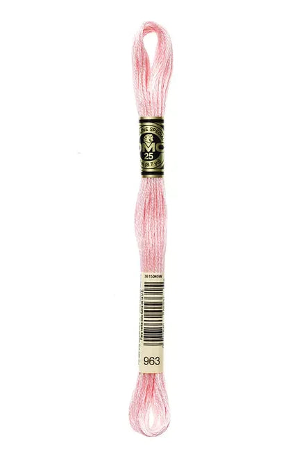 DMC Embroidery Floss 8.7yd #963 ULTRA V LT DUSTY ROSE