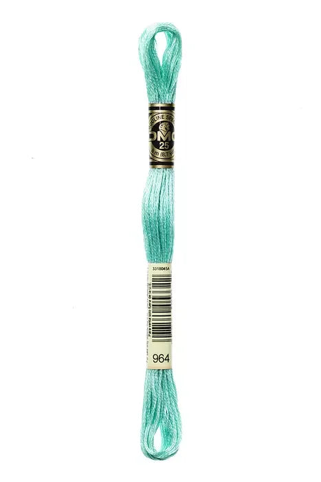 DMC Embroidery Floss 8.7yd #964 LIGHT SEAGREEN