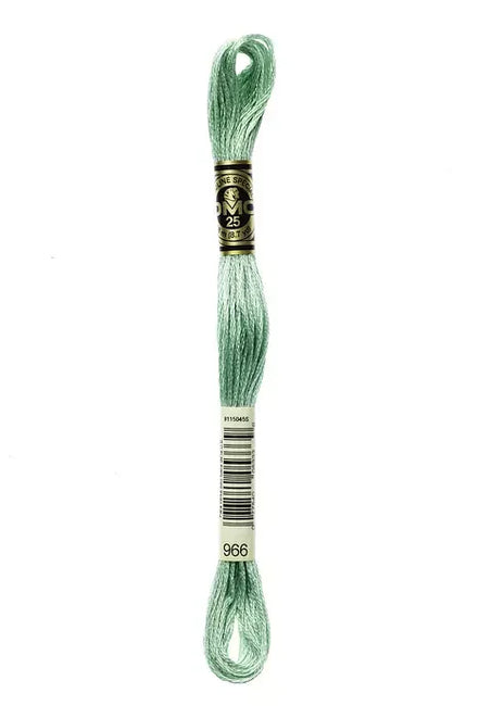 DMC Embroidery Floss 8.7yd #966 MEDIUM BABY GREEN