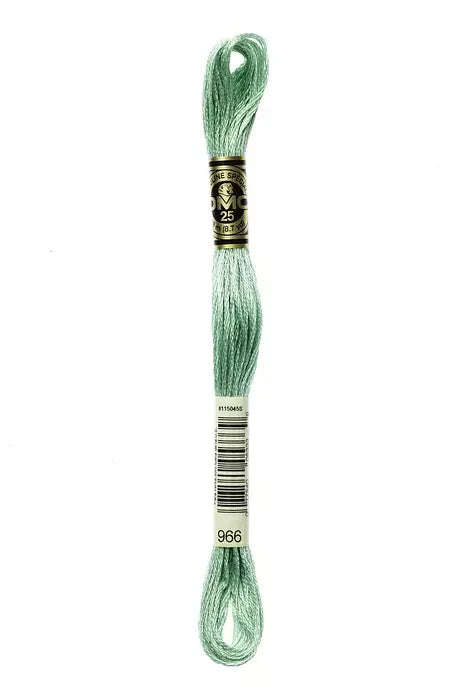 DMC Embroidery Floss 8.7yd #966 MEDIUM BABY GREEN