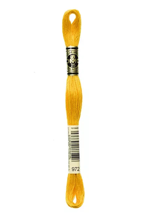DMC Embroidery Floss 8.7yd #972 DEEP CANARY