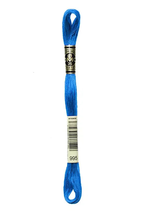 DMC Embroidery Floss 8.7yd #995 DARO ELECTRIC BLUE