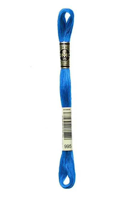 DMC Embroidery Floss 8.7yd #995 DARO ELECTRIC BLUE