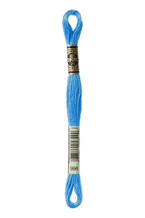 DMC Embroidery Floss 8.7yd #996 ELECTRIC BLUE