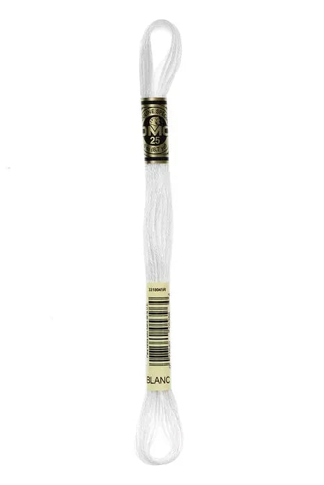 DMC Embroidery Floss 8.7yd BLANC