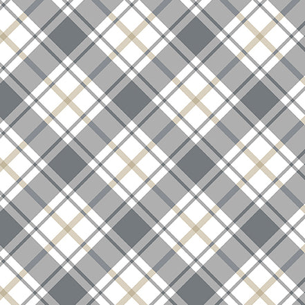Cabin Plaid Cream/Gray