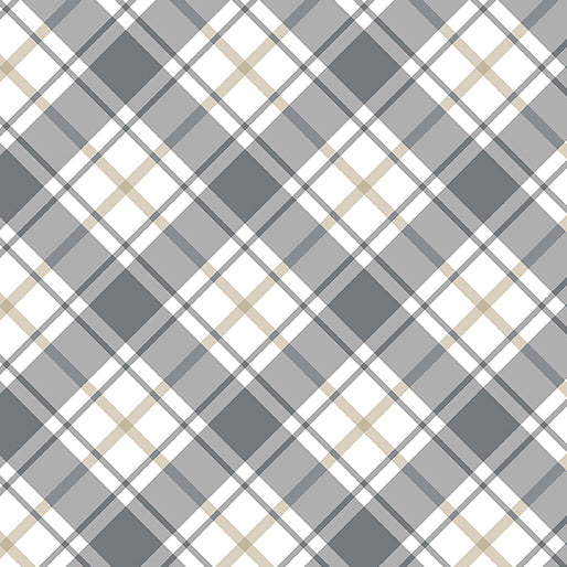 Cabin Plaid Cream/Gray