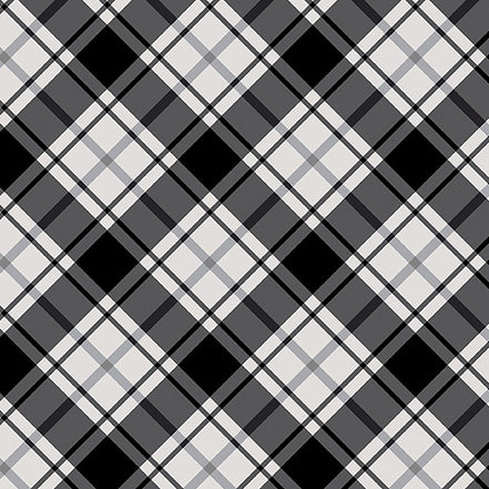 Cabin Plaid Gray/Black
