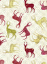 Clearance Patterned Deer Ivory/Red