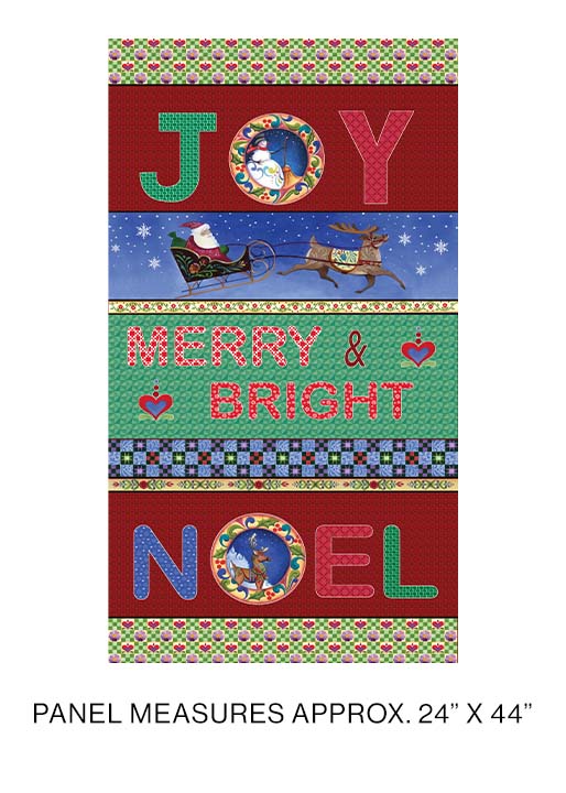 Merry & Bright Panel Multi 24" by 44"