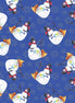 Clearance Merry & Bright Snowmen Blue