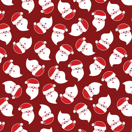 Clearance Jolly Santa Dark Red