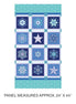 Snowflake Panel Blue 24"x44"